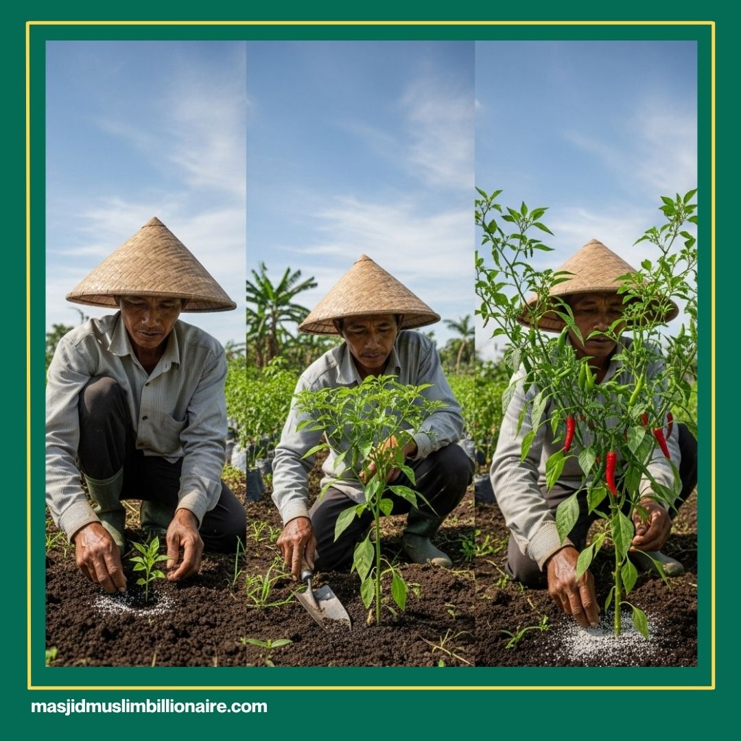 cara agar tanaman cabe tumbuh subur dan bebuah lebat