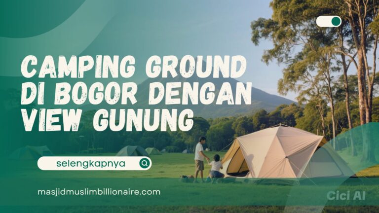 camping ground view gunung