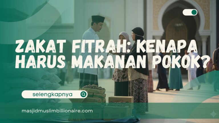 kenapa zakat fitrah harus makanan pokok
