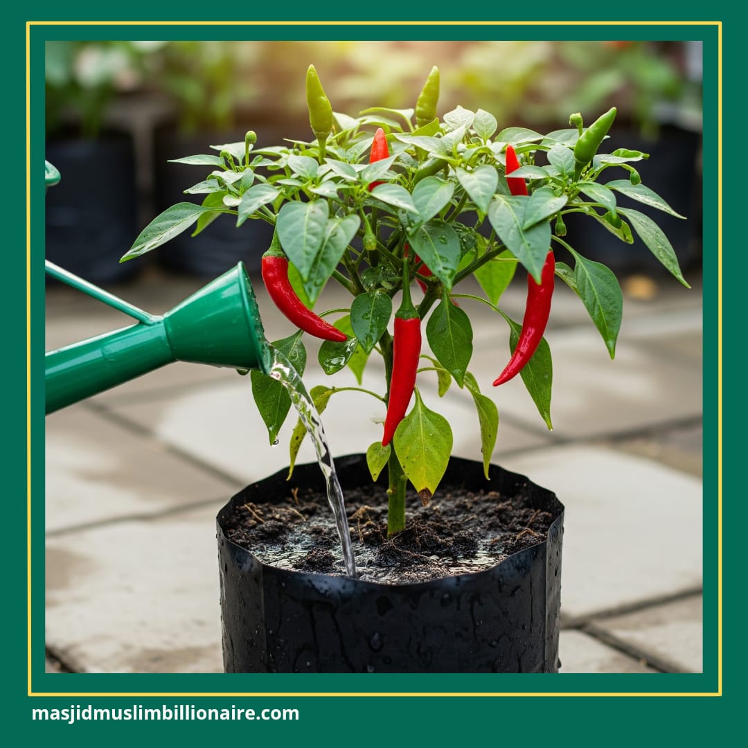 cabe merah berbuah lebat