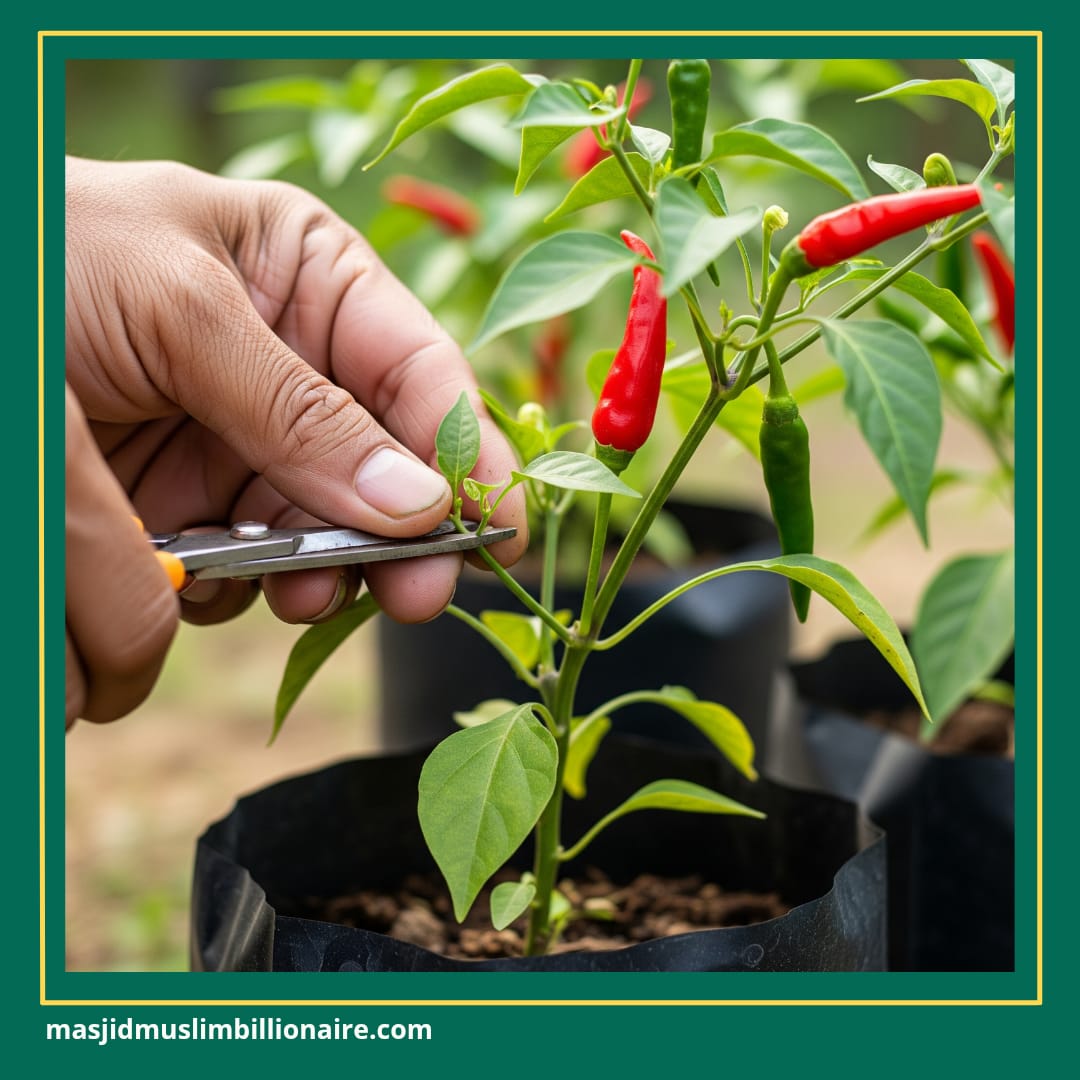 cabe merah berbuah lebat
