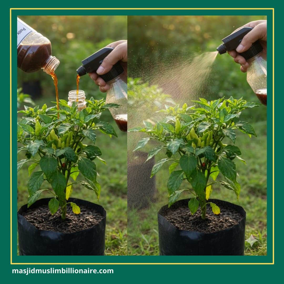 menanam cabe keriting di polybag