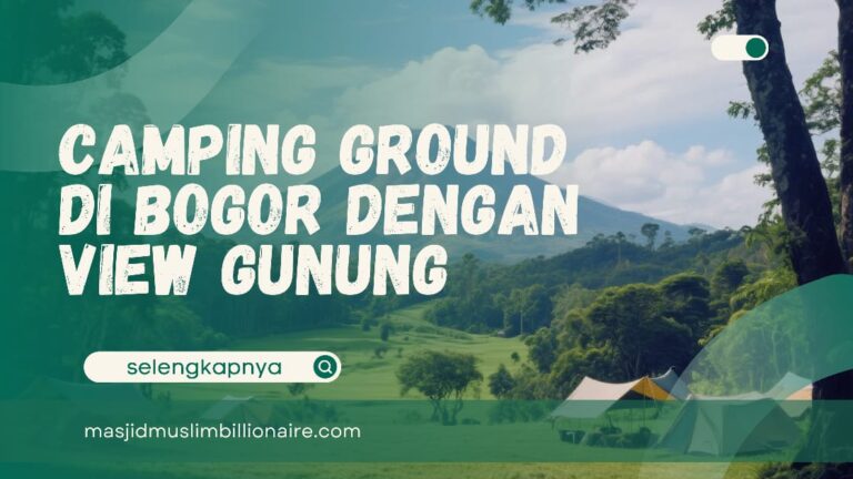 camping view gunung