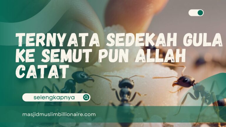 sedekah gula ke semut