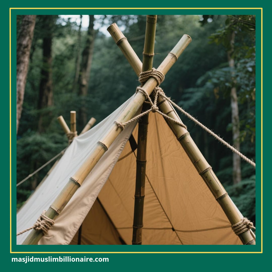 cara bikin tenda camping