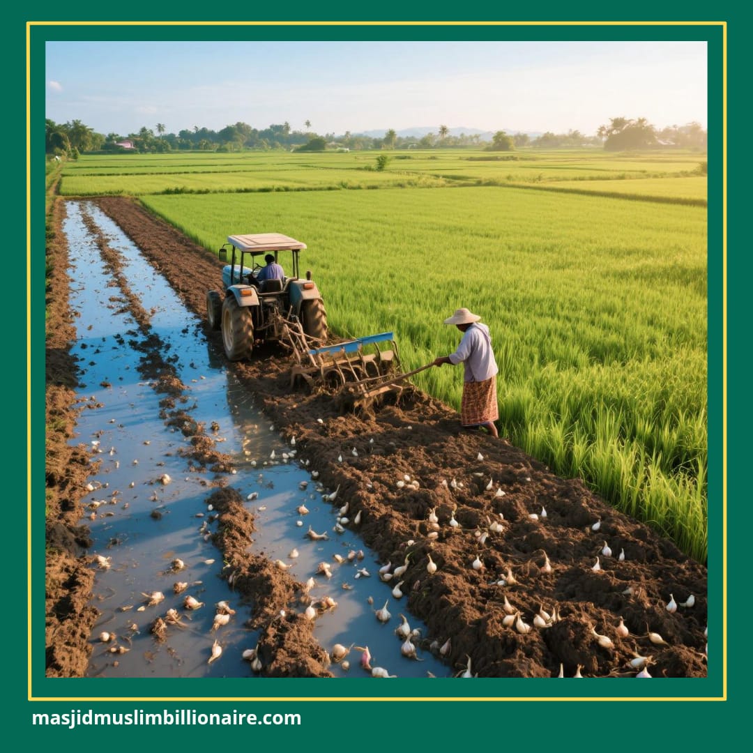 cara menanam bawang merah di lahan sawah