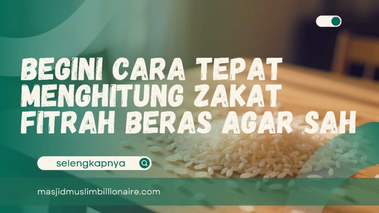 cara menghitung zakat fitrah beras