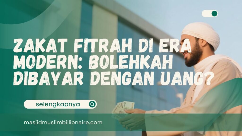 bolehkah zakat fitrah dibayar dengan uang