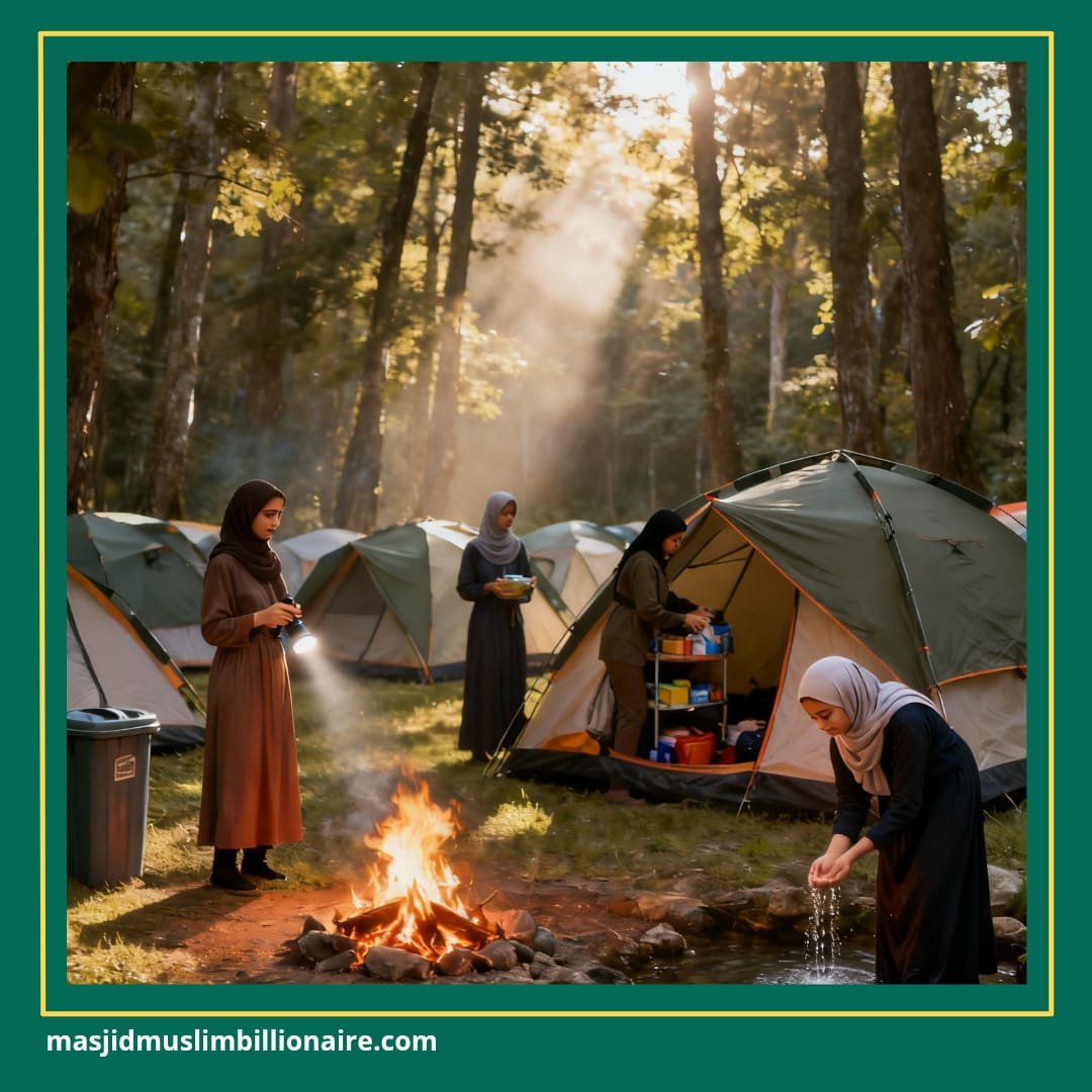 camping aman 