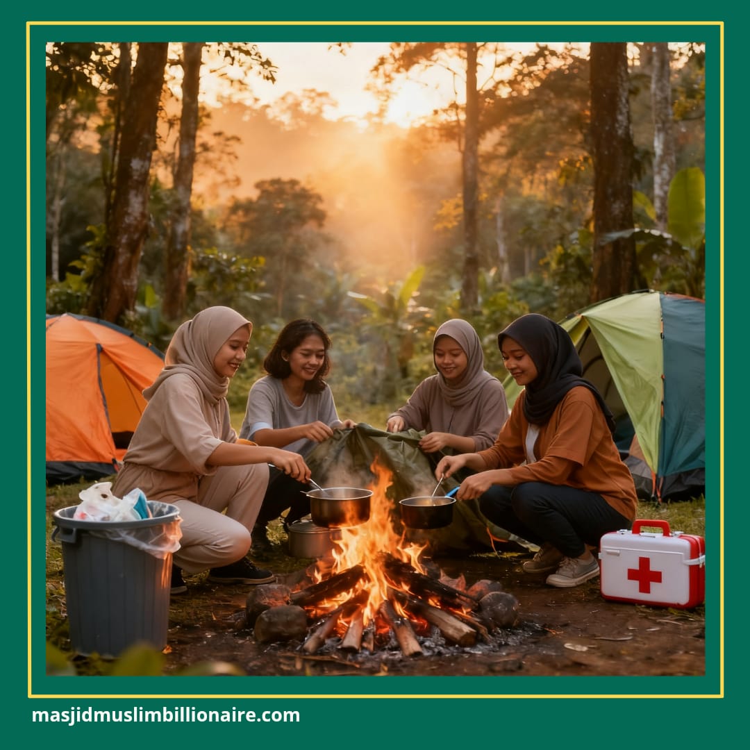 camping aman 