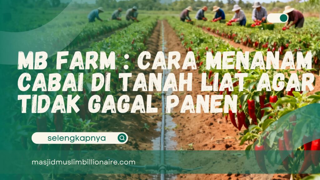 cara menanam cabe di tanah liat