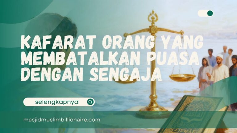 kafarat membatalkan puasa dengan sengaja