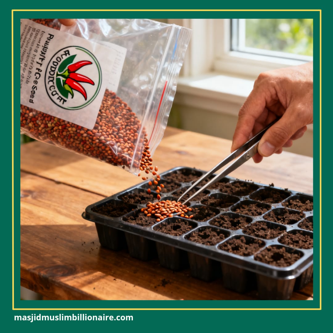 cara menanam cabe di polybag yang benar