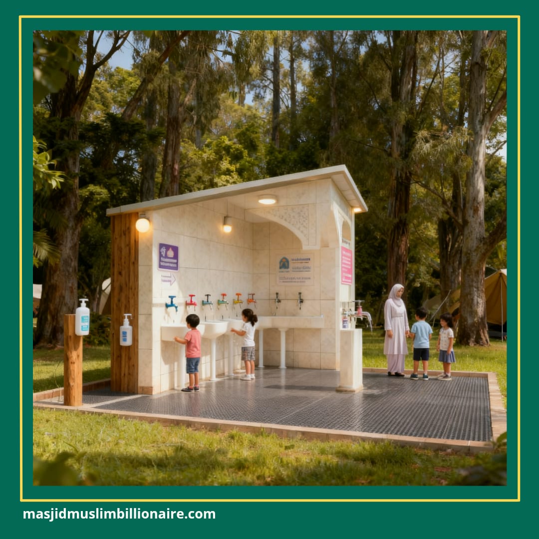 camping ground toilet bersih