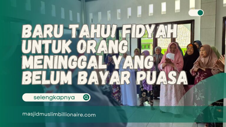 fidyah untuk orang meninggal
