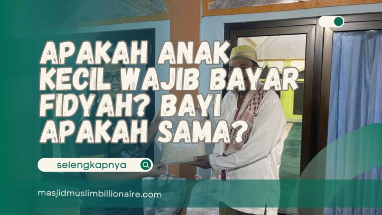 apakah anak kecil wajib bayar zakat fitrah