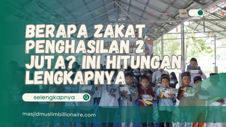 berapa zakat penghasilan 2 juta