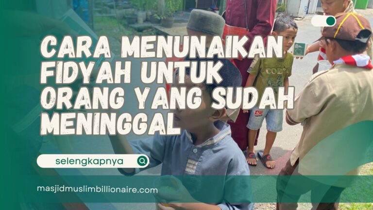 fidyah untuk orang yang sudah meninggal