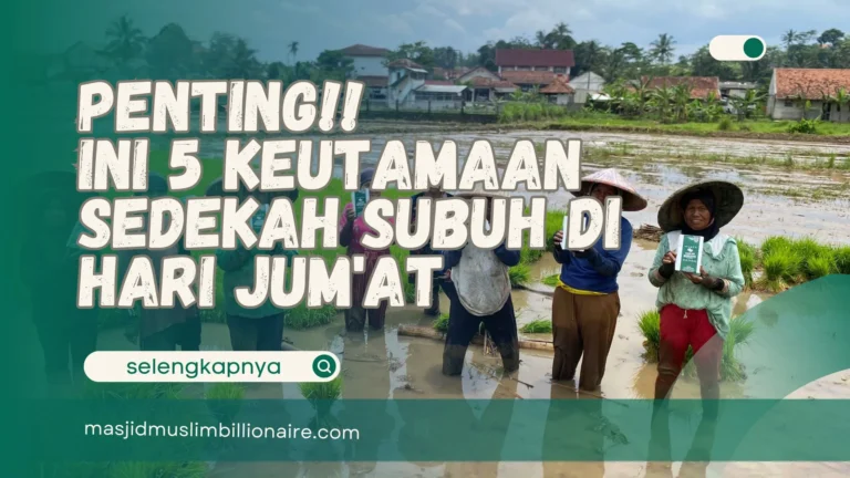 Ilustrasi keutamaan sedekah subuh yang mendatangkan berkah dan pahala melimpah.