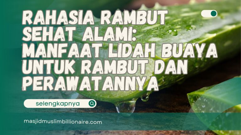 manfaat lidah buaya untuk rambut