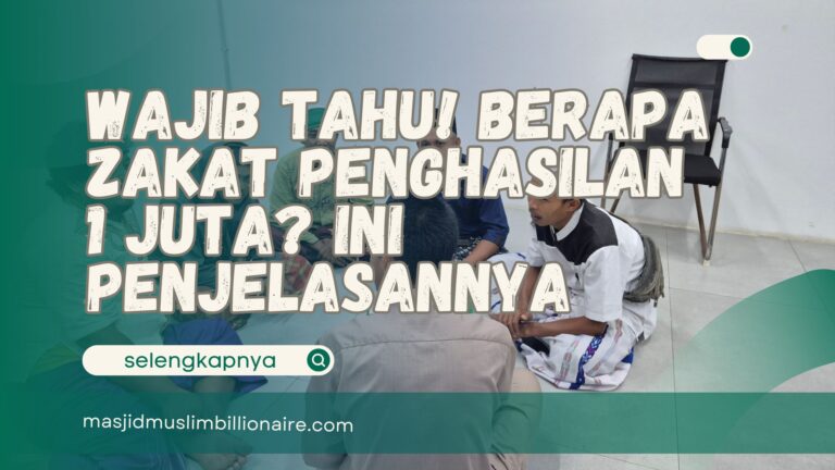 berapa zakat penghasilan 1 juta