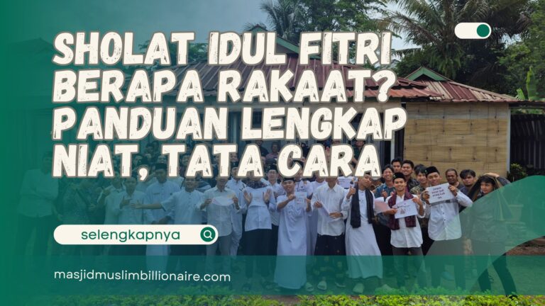 sholat idul fitri berapa rakaat