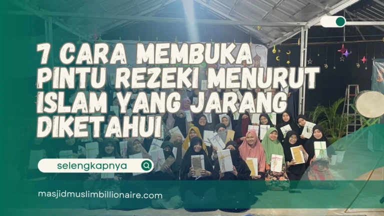 cara membuka pintu rezeki menurut islam