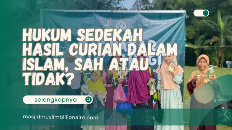sedekah hasil curian hukumnya