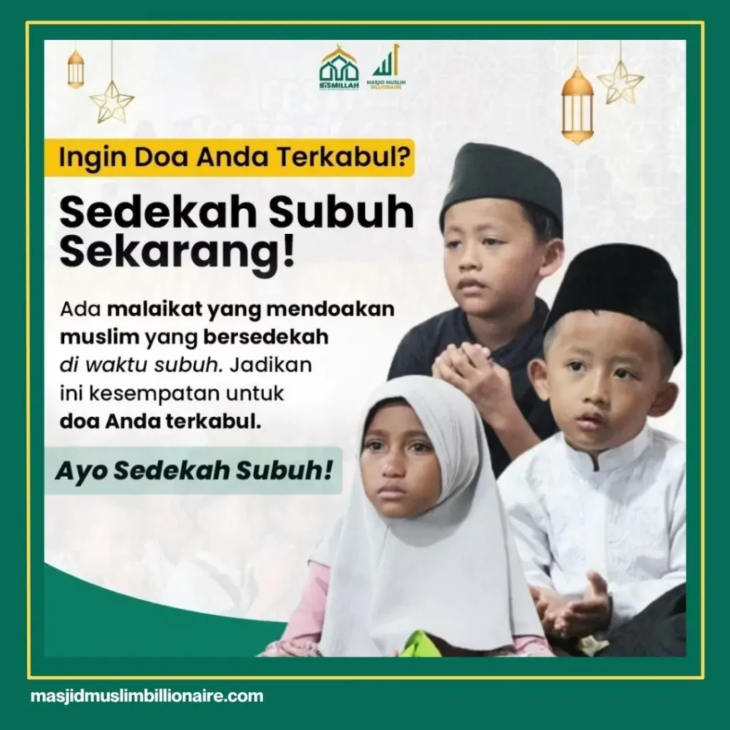 cara sedekah subuh untuk wanita