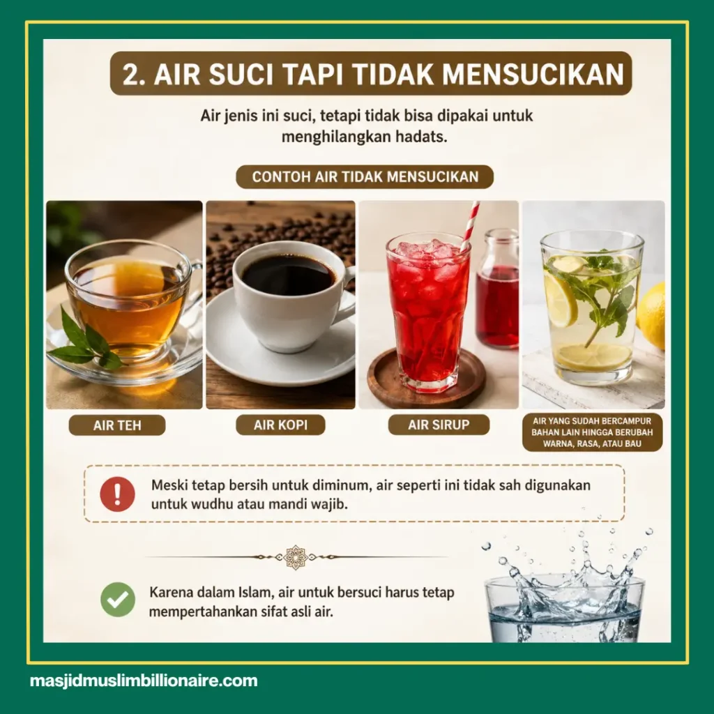 macam macam air untuk bersuci