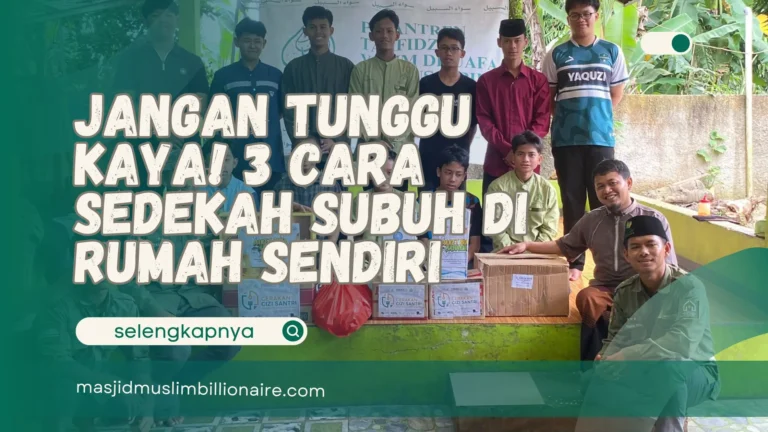 cara sedekah subuh di rumah sendiri
