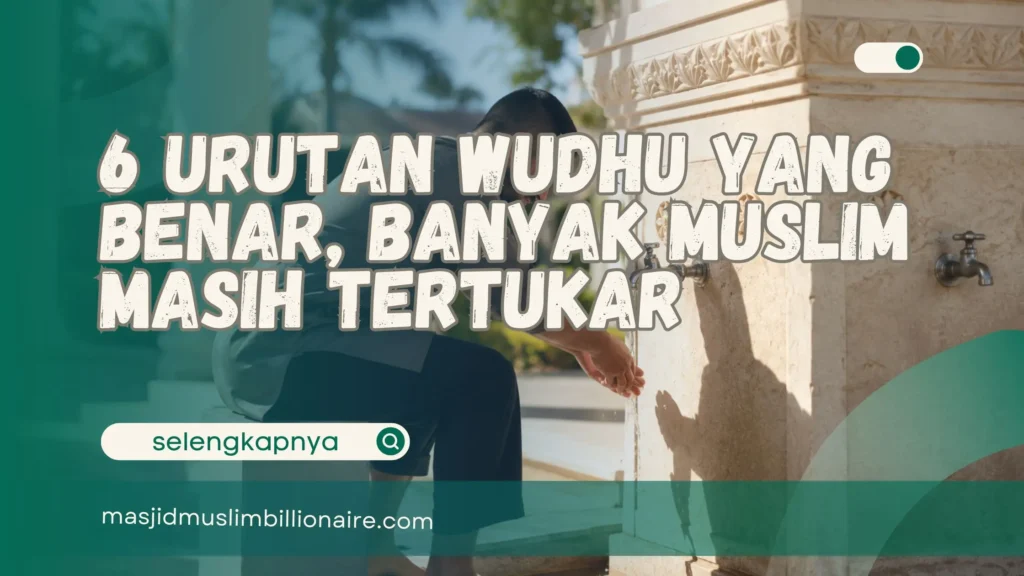 urutan wudhu yang benar