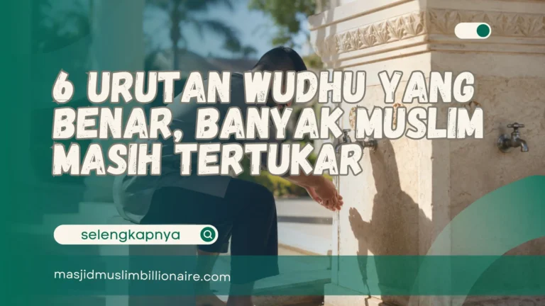 urutan wudhu yang benar