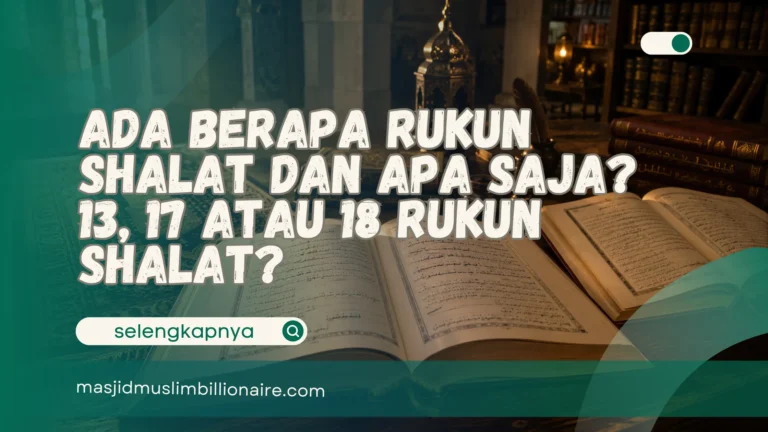 ada berapa rukun shalat dan apa saja