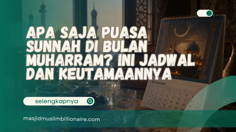 apa saja puasa sunnah di bulan muharram