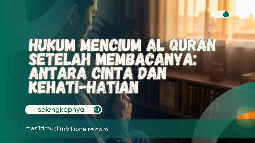 mencium al quran setelah membacanya