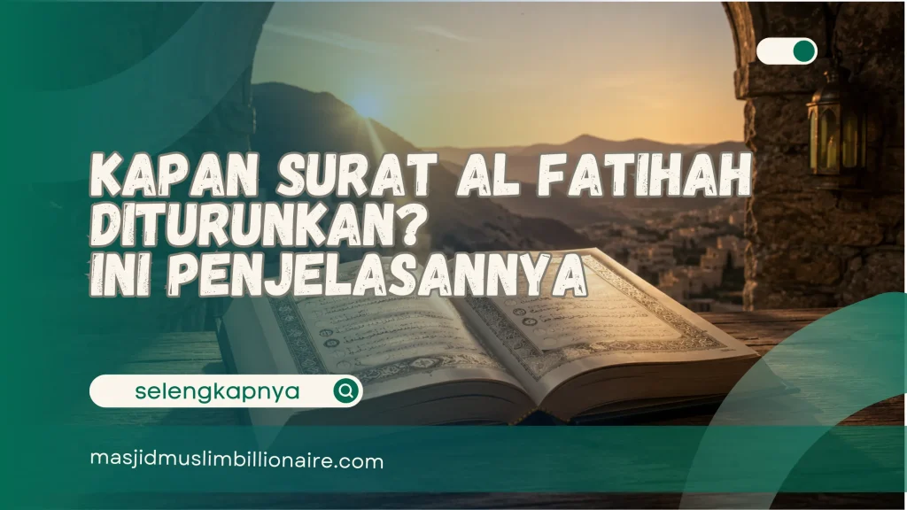 kapan surat al fatihah diturunkan