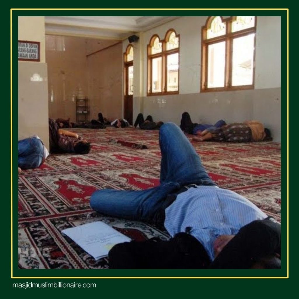kenapa di masjid tidak boleh tidur